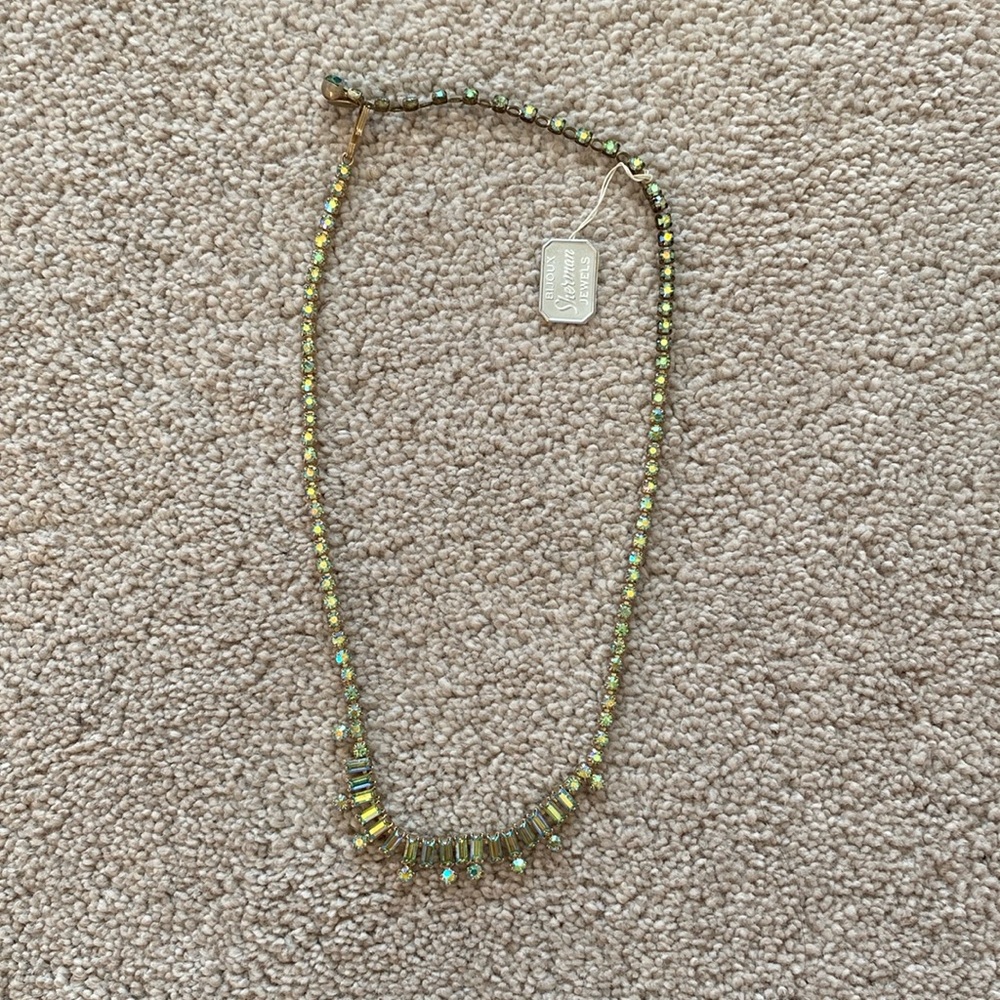 Vintage Sherman Necklace Aurora Borealis